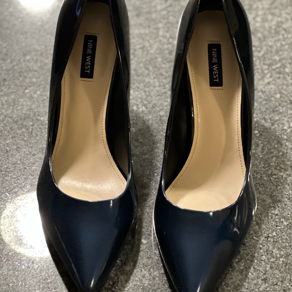 Nine West Dark Blue Heels